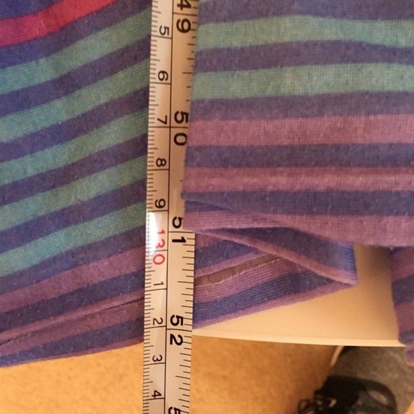 VTG Retro Striped Full Length Night Gown - Picture 3 of 15